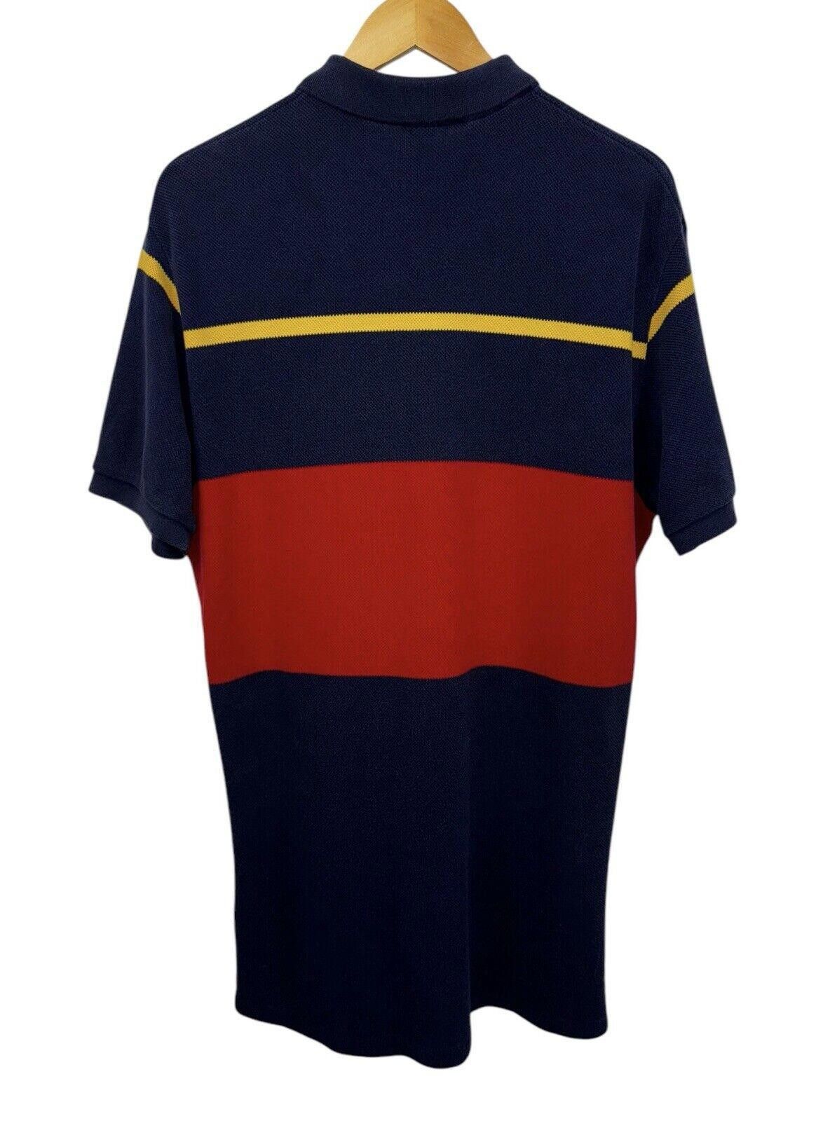 Polo Ralph Lauren VTG Polo Ralph Lauren 90s Striped Pony Vented Polo Shirt L Size US L / EU 52-54 / 3 - 3 Thumbnail