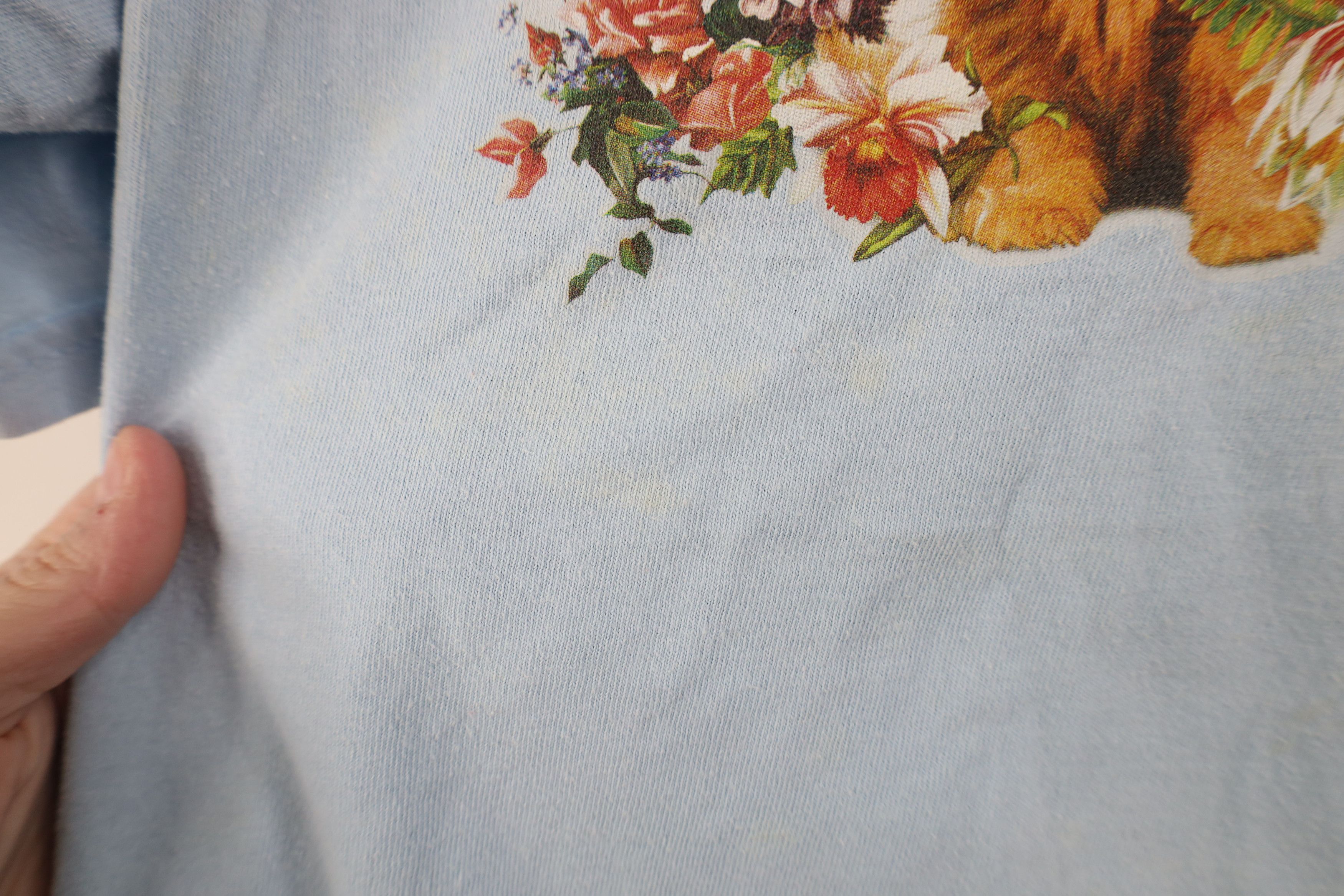 Vintage Vintage 90s Y2K Streetwear Nature Cat Kitten Flower T-Shirt Size L / US 10 / IT 46 - 7 Thumbnail