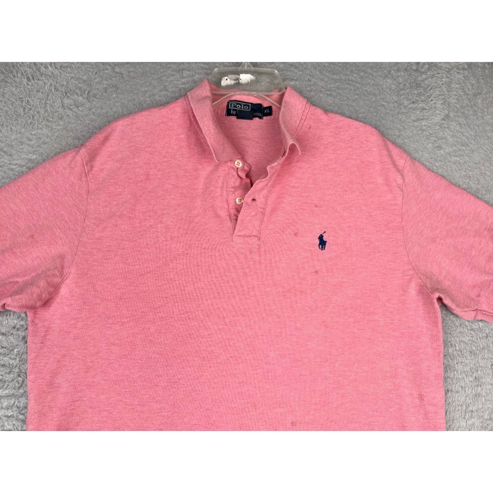Ralph Lauren VINTAGE Nike Polo Shirt Men XL Pink Short Sleeve Cotton READ Size US XL / EU 56 / 4 - 4 Thumbnail