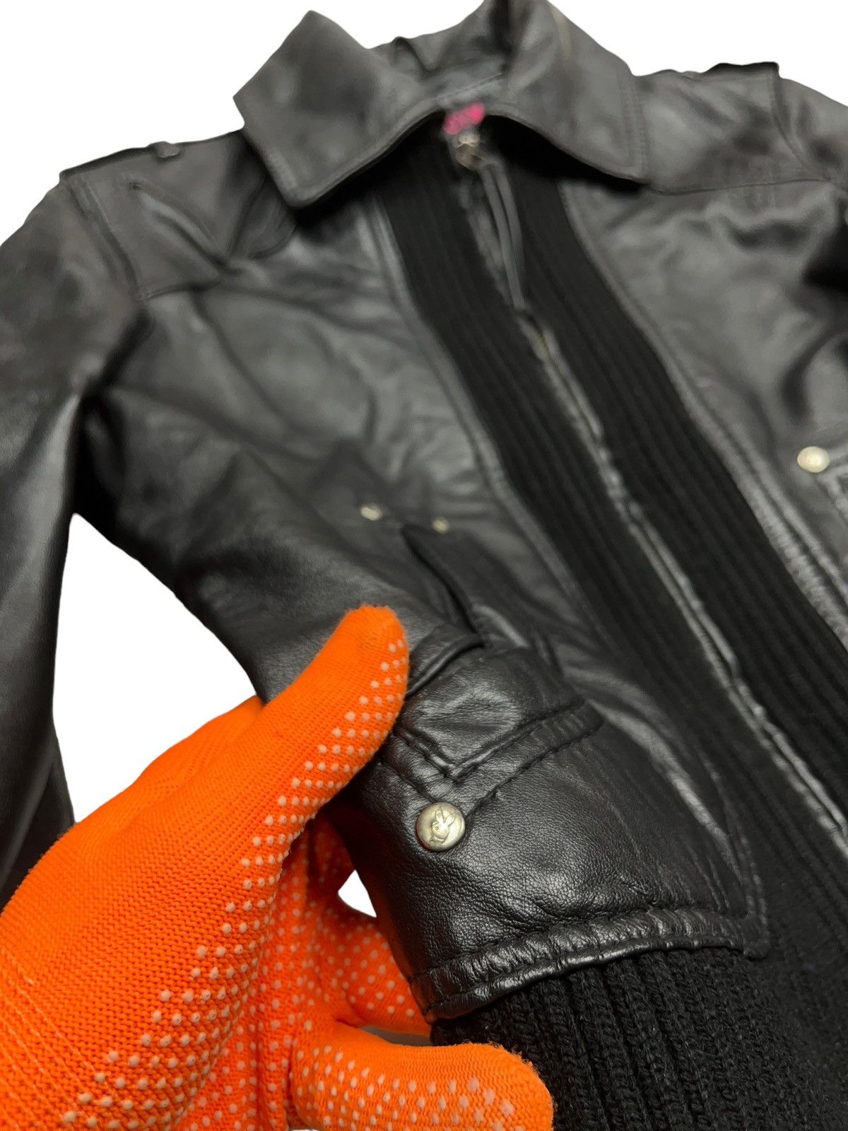Playboy y2k Playboy Leather Jacket Bomber Size S / US 4 / IT 40 - 6 Thumbnail