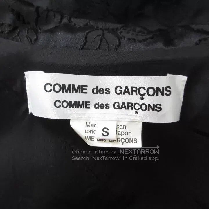 Comme des Garcons Comme des Garcons Vintage black jacquard embroidery round Size S / US 4 / IT 40 - 8 Thumbnail