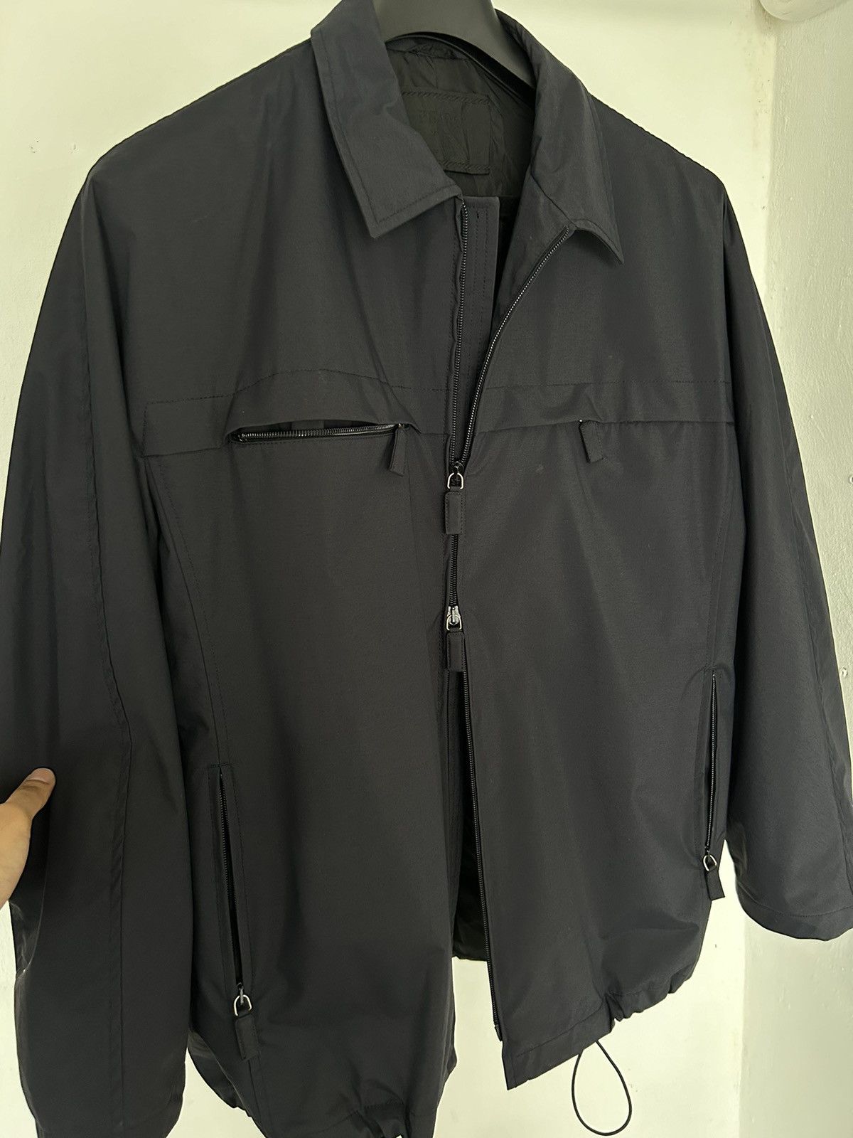 Prada Vintage archive Prada Nylon navy blouson Size US M / EU 48-50 / 2 - 16 Thumbnail
