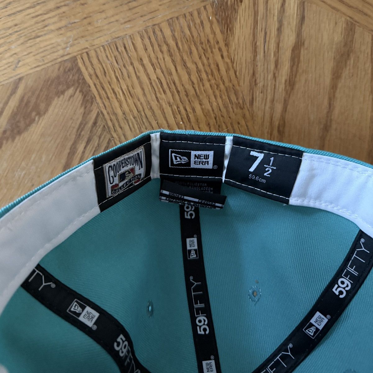 Hat Club RARE Hat Club New Era Yankees 1962 World Series 59Fifty Teal Size ONE SIZE - 4 Thumbnail