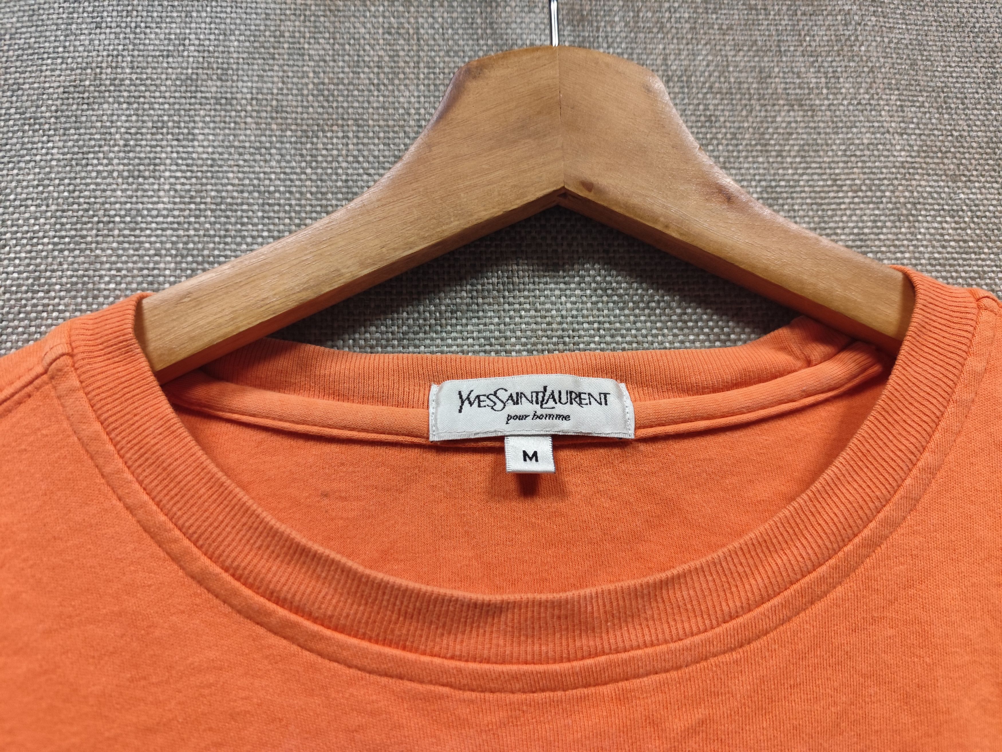 Yves Saint Laurent t shirt ysl pour homme logo embroidery Size US M / EU 48-50 / 2 - 4 Thumbnail