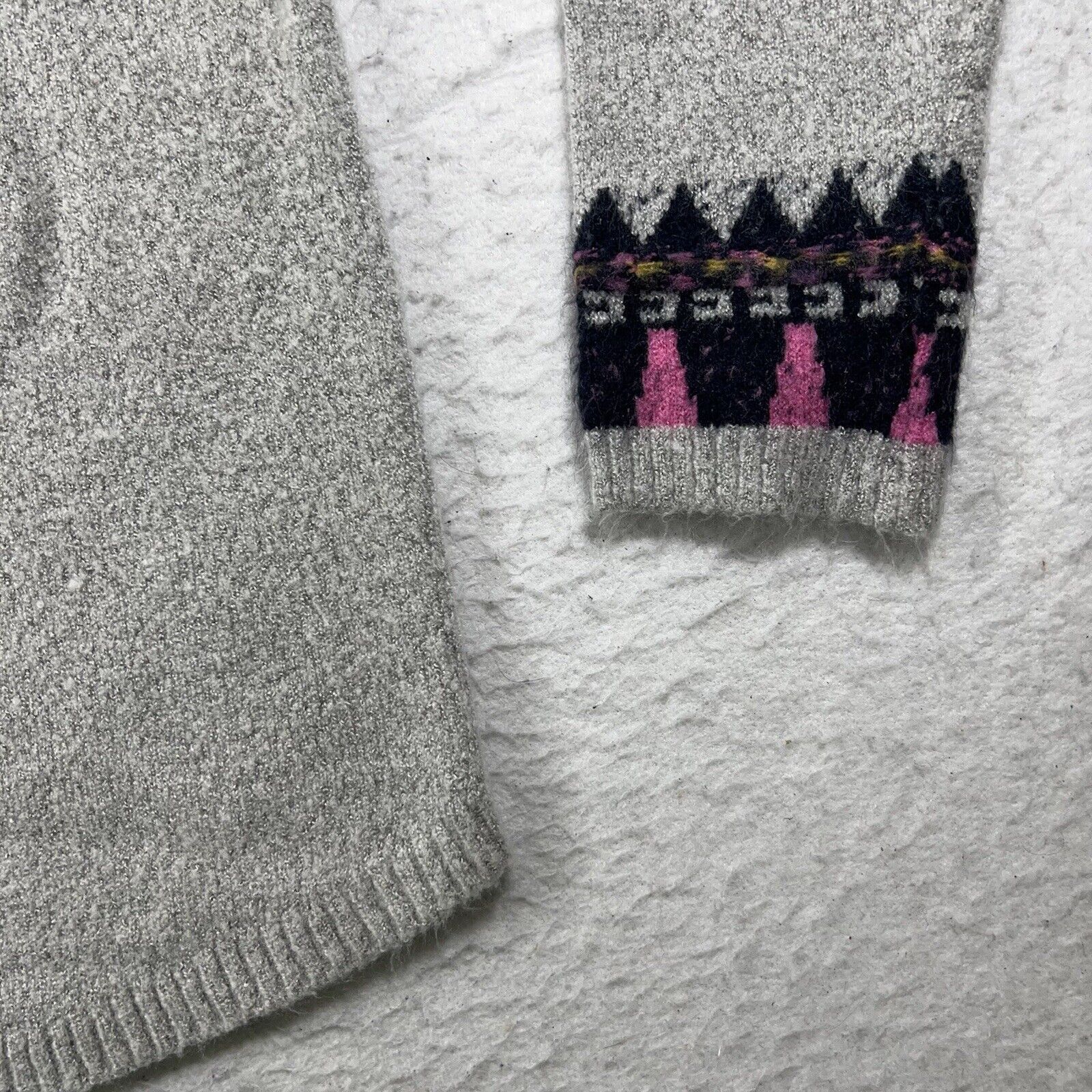 Other United States Sweater Pullover Gray Colorful Sweater Size M / US 6-8 / IT 42-44 - 5 Thumbnail