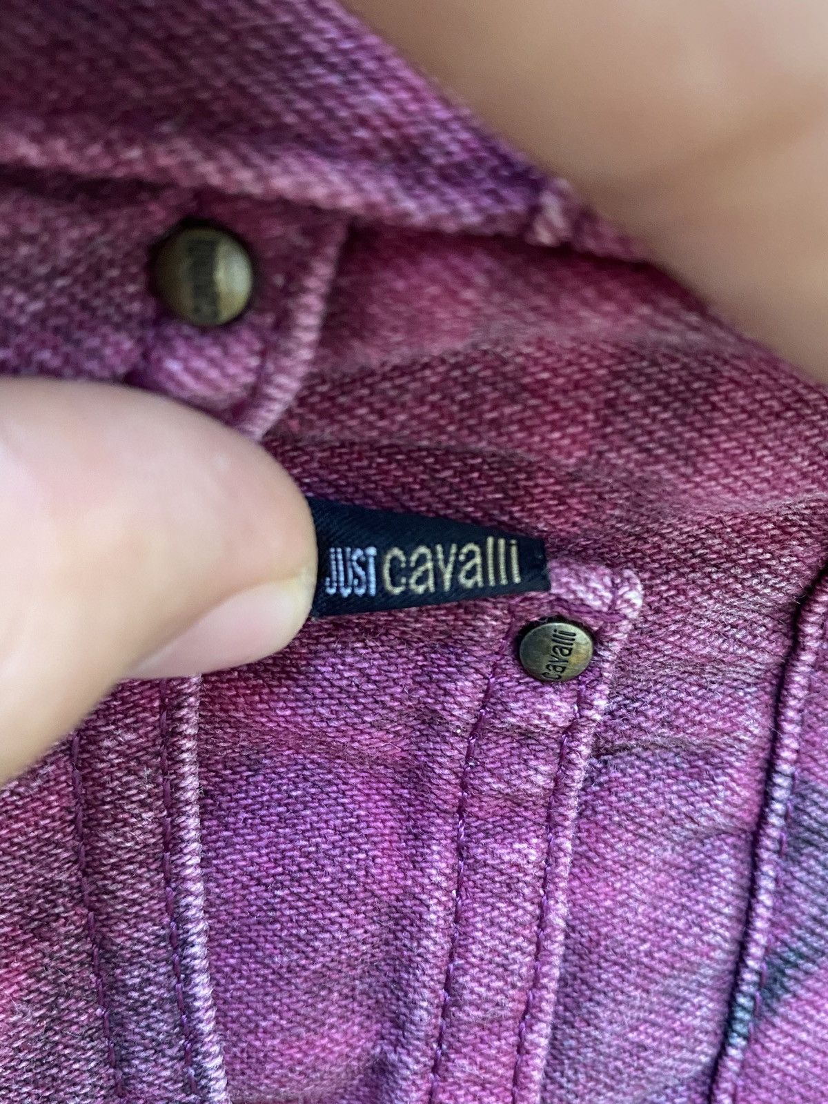 Just Cavalli Vintage JustCavalli Nocturnal Rose Blossom Bootcut Pants Size US 32 / EU 48 - 25 Thumbnail