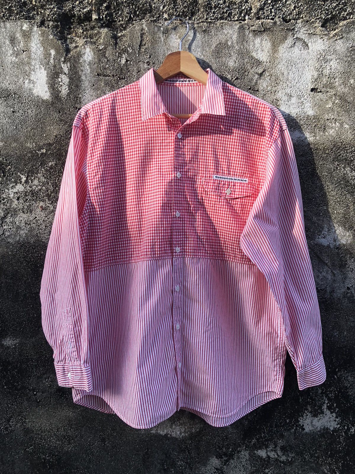 Issey Miyake × Japanese Brand × Mademoiselle Non Non Mademoiselle Non Non by Issey Miyake Button Shirts Size US M / EU 48-50 / 2 - 1 Thumbnail
