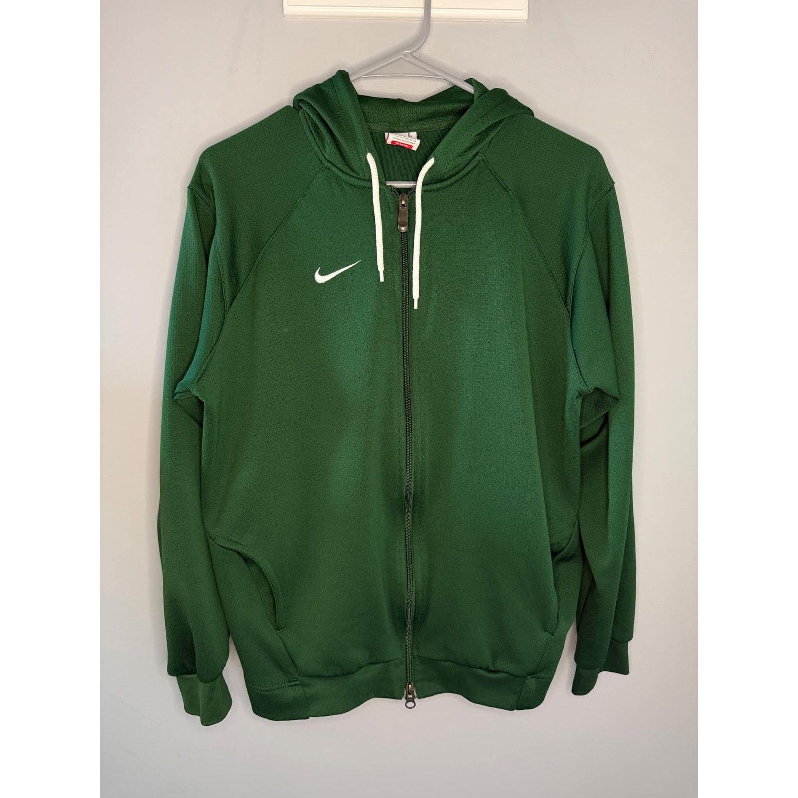 Nike Nike Team Fit Dry Long Sleeve Full Zip Hoodie Jacket Green Size L / US 10 / IT 46 - 5 Thumbnail