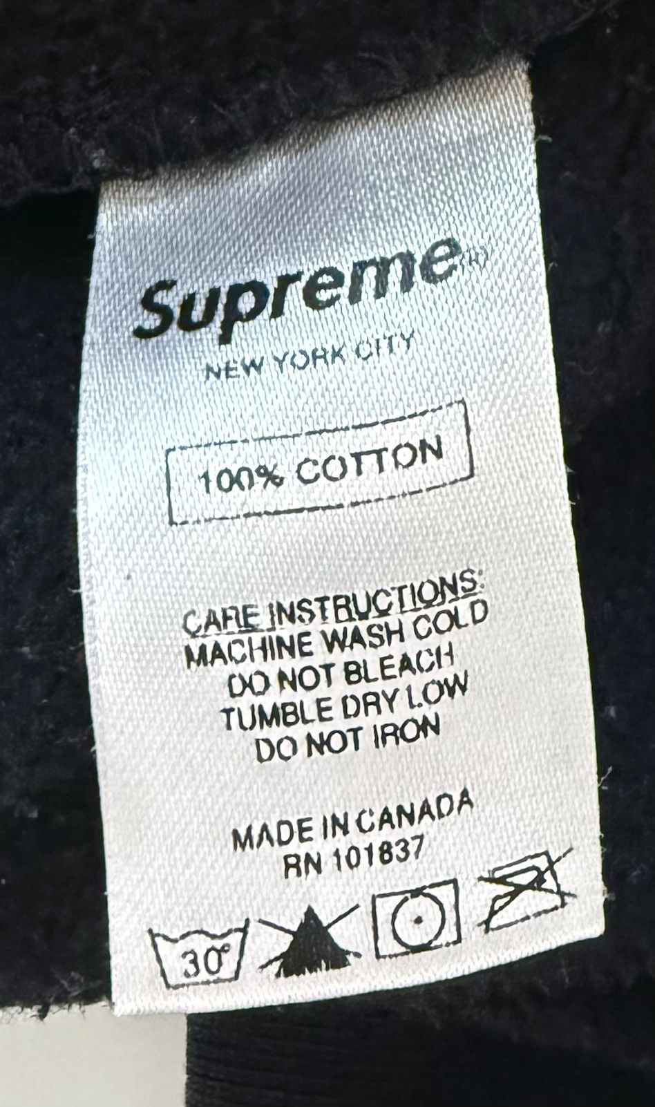 Supreme Supreme SS18 Corner Label Sweatpant – Black/White – Men’s L Size US 31 - 6 Thumbnail