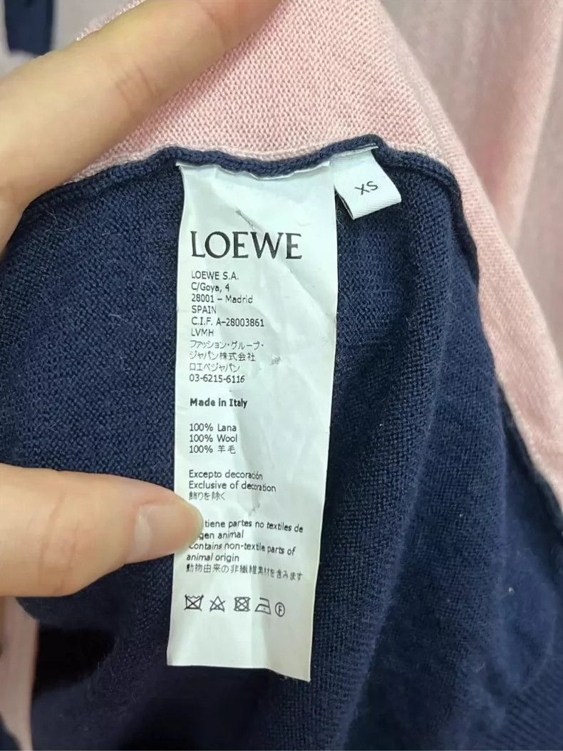LOEWE Patchwork four-color sweater