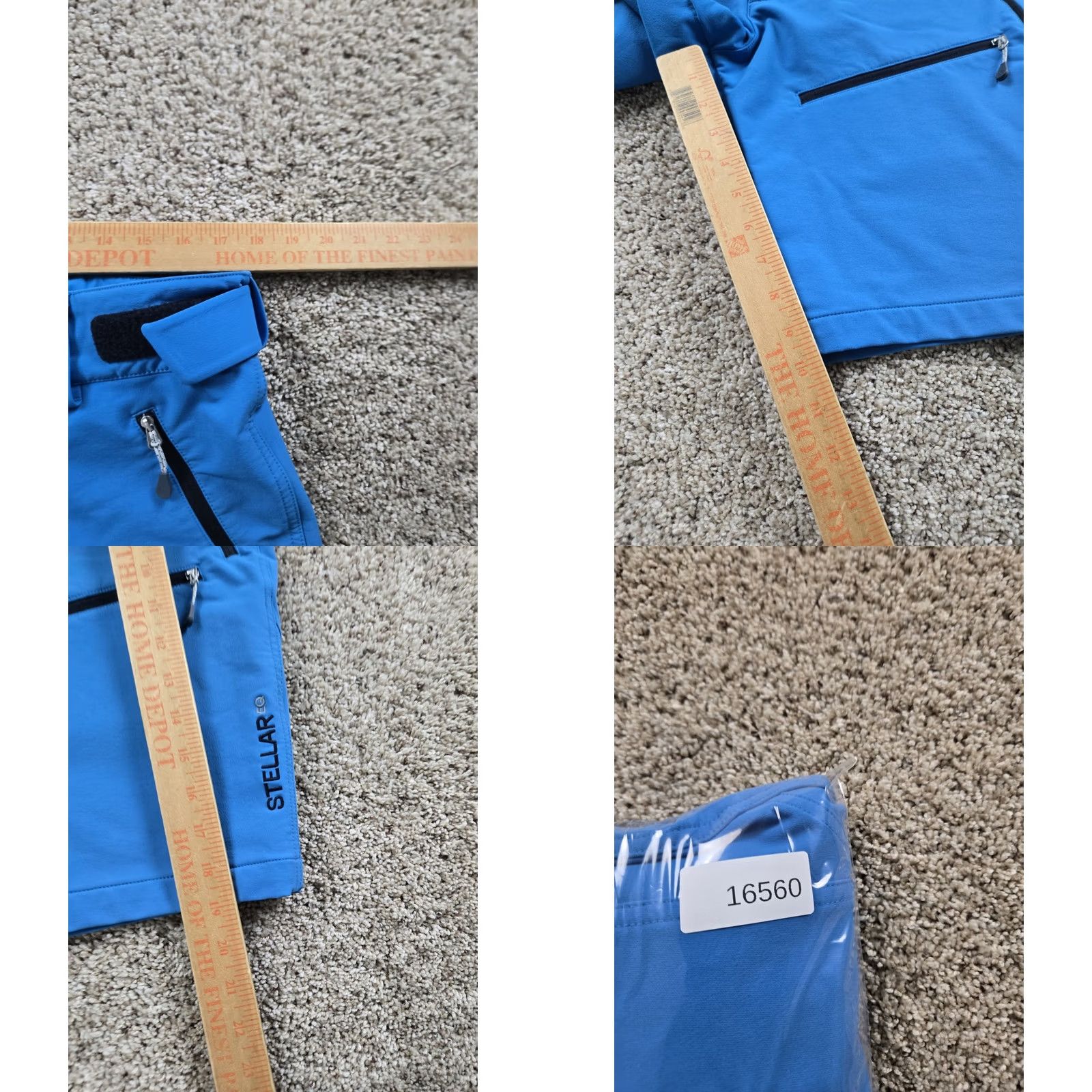 Vintage Stellar Equipment Mens Large Blue Softshell Shorts Athletic Outdoor Hiking Nautical Nylon Polyester Spandex Pockets Stretch Size US 34 / EU 50 - 8 Thumbnail