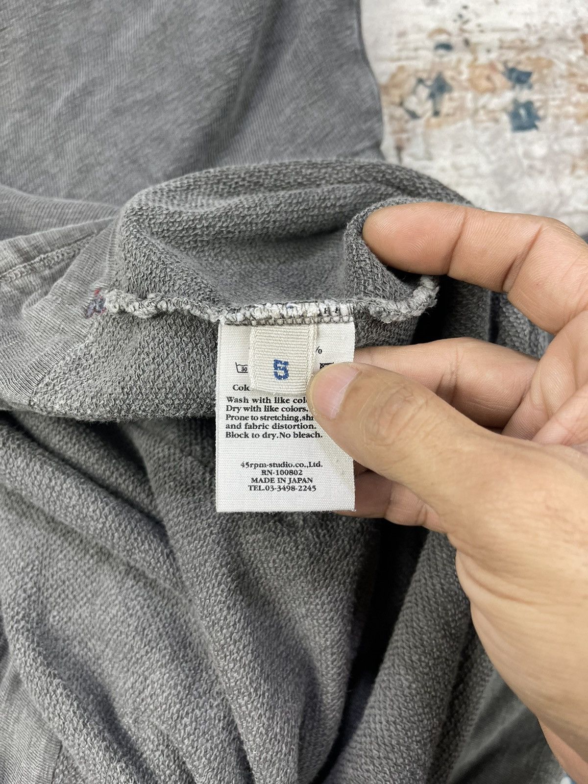 45rpm Vintage 45rpm Single Assymetrical Pocket Pull Over Hoodies Size US M / EU 48-50 / 2 - 15 Thumbnail