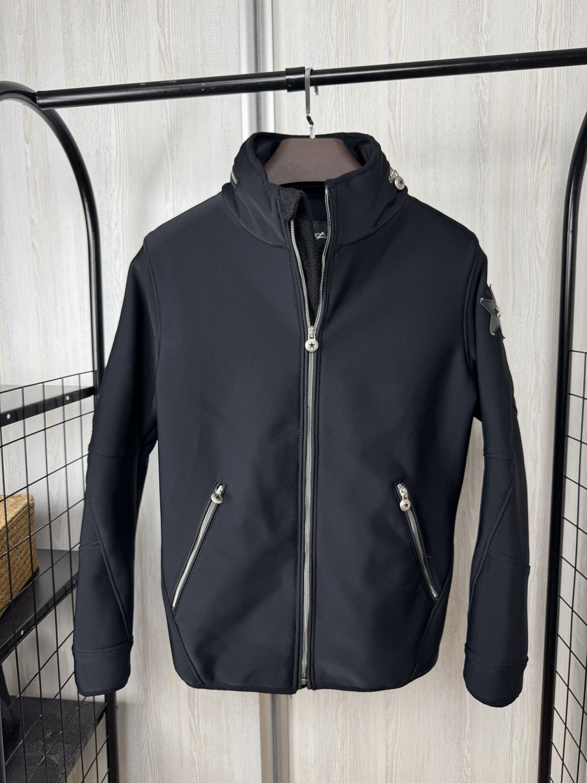 JET SET Jet Set black star full zip jacket Size US M / EU 48-50 / 2 - 2 Thumbnail