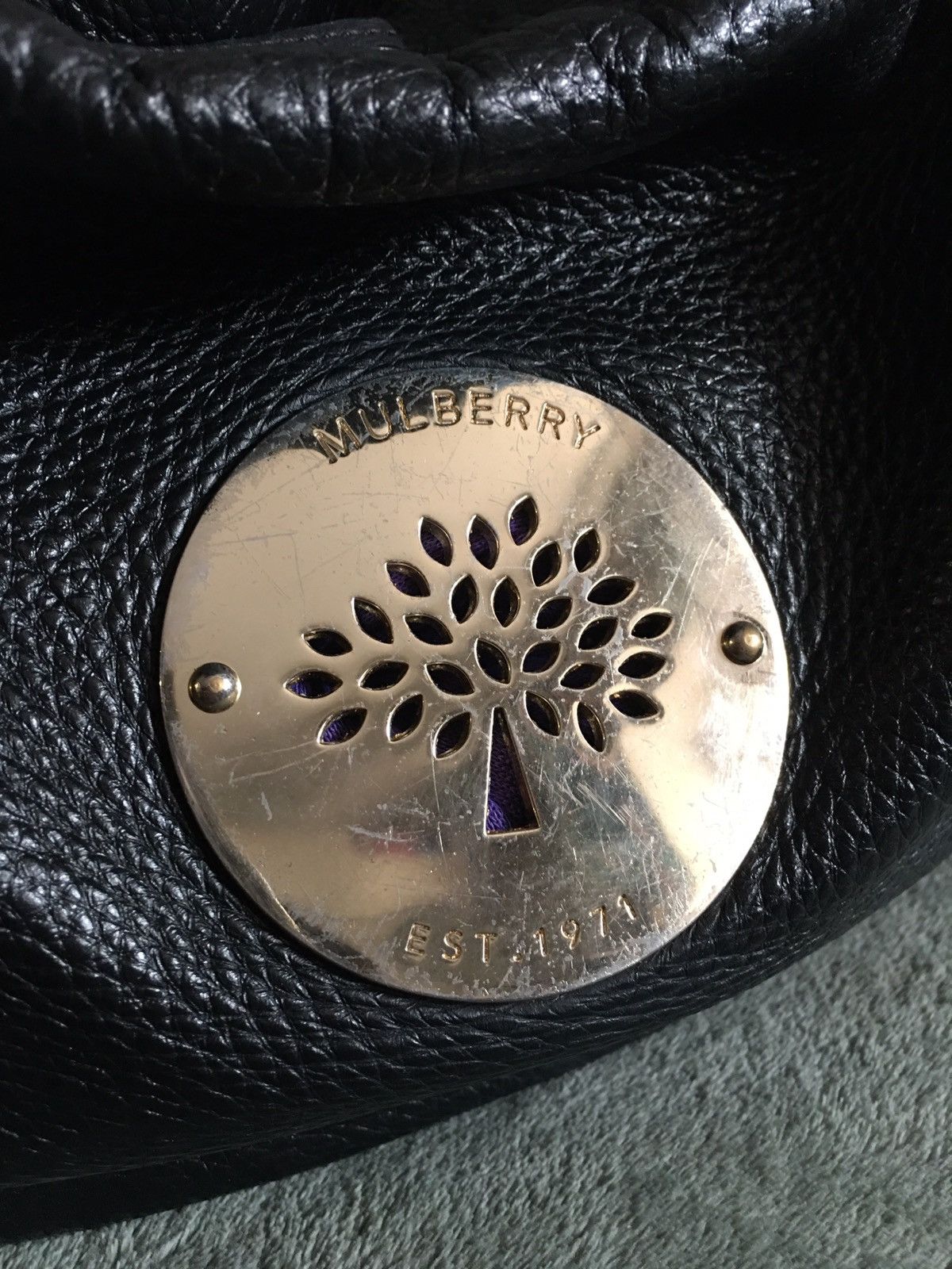 Mulberry Mulberry Daria Black Leather Shoulder Hobo Bag Size ONE SIZE - 5 Thumbnail