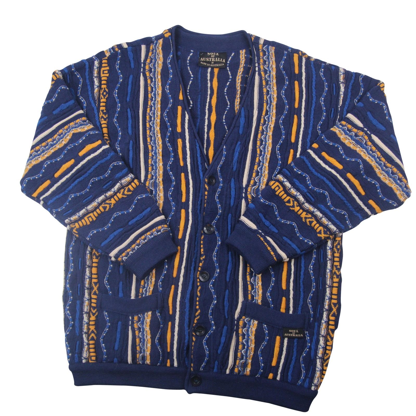 Coogi × Vintage Vintage Coogi Soul of Australia Crazy Cardigan Sweater Size US M / EU 48-50 / 2 - 1 Thumbnail