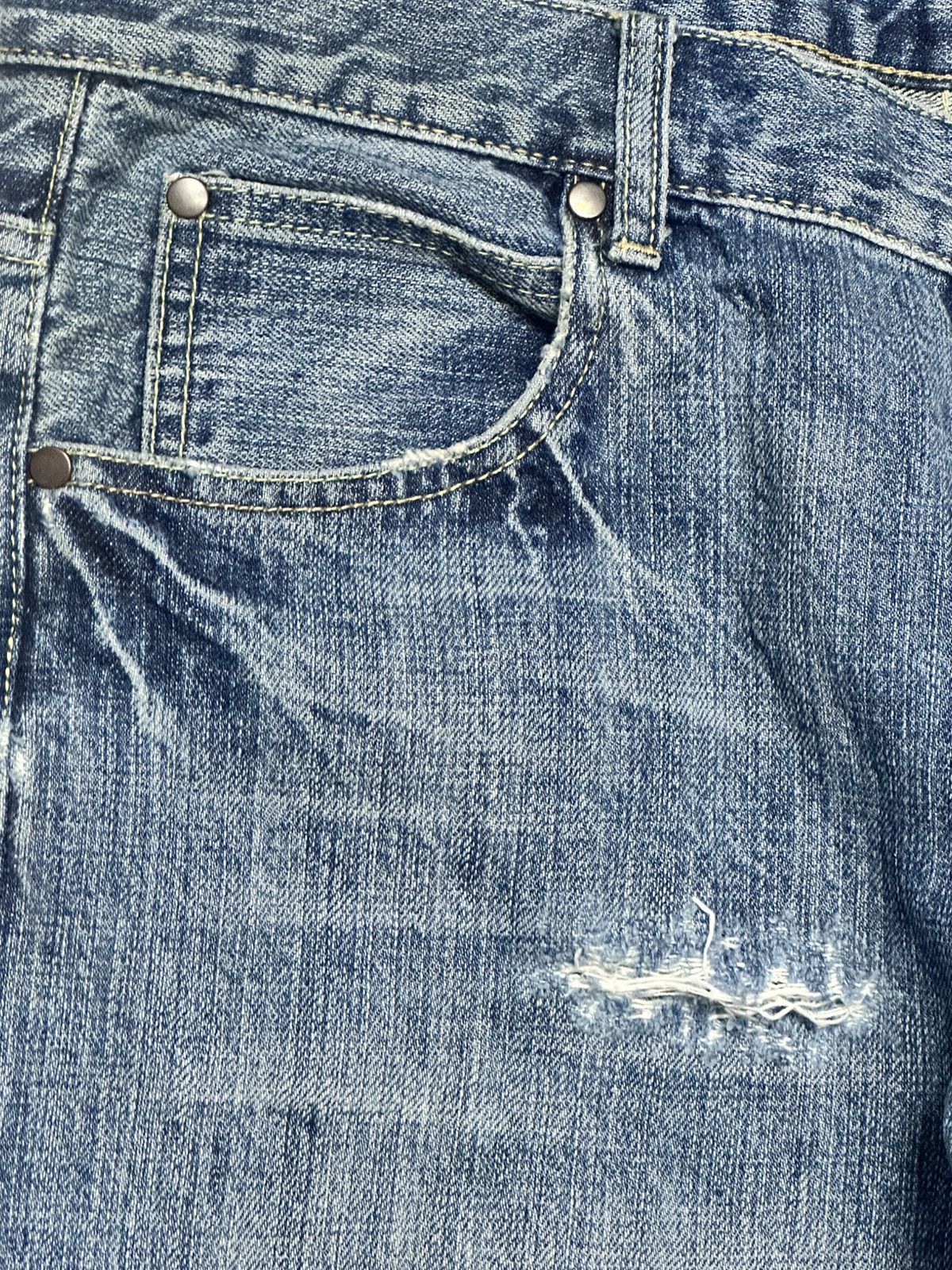 Japanese Brand Vintage K-Collection Japanese Selvedge Jeans With Bluewash Size US 34 / EU 50 - 5 Thumbnail