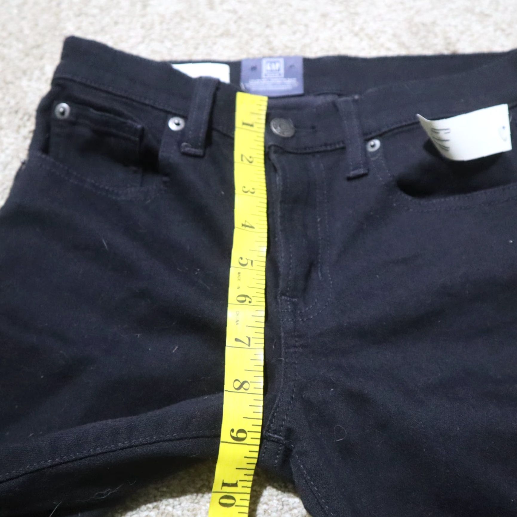 Gap Gap Jeans Women Adult 27 Black Mid Rise Skinny Denim 5-Pocket Womens Size 27" / US 4 / IT 40 - 5 Thumbnail