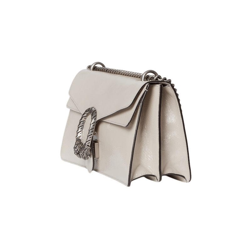 Gucci GUCCI Dionysus Medium Light Grey Patent Shoulder Bag Size ONE SIZE - 2 Thumbnail