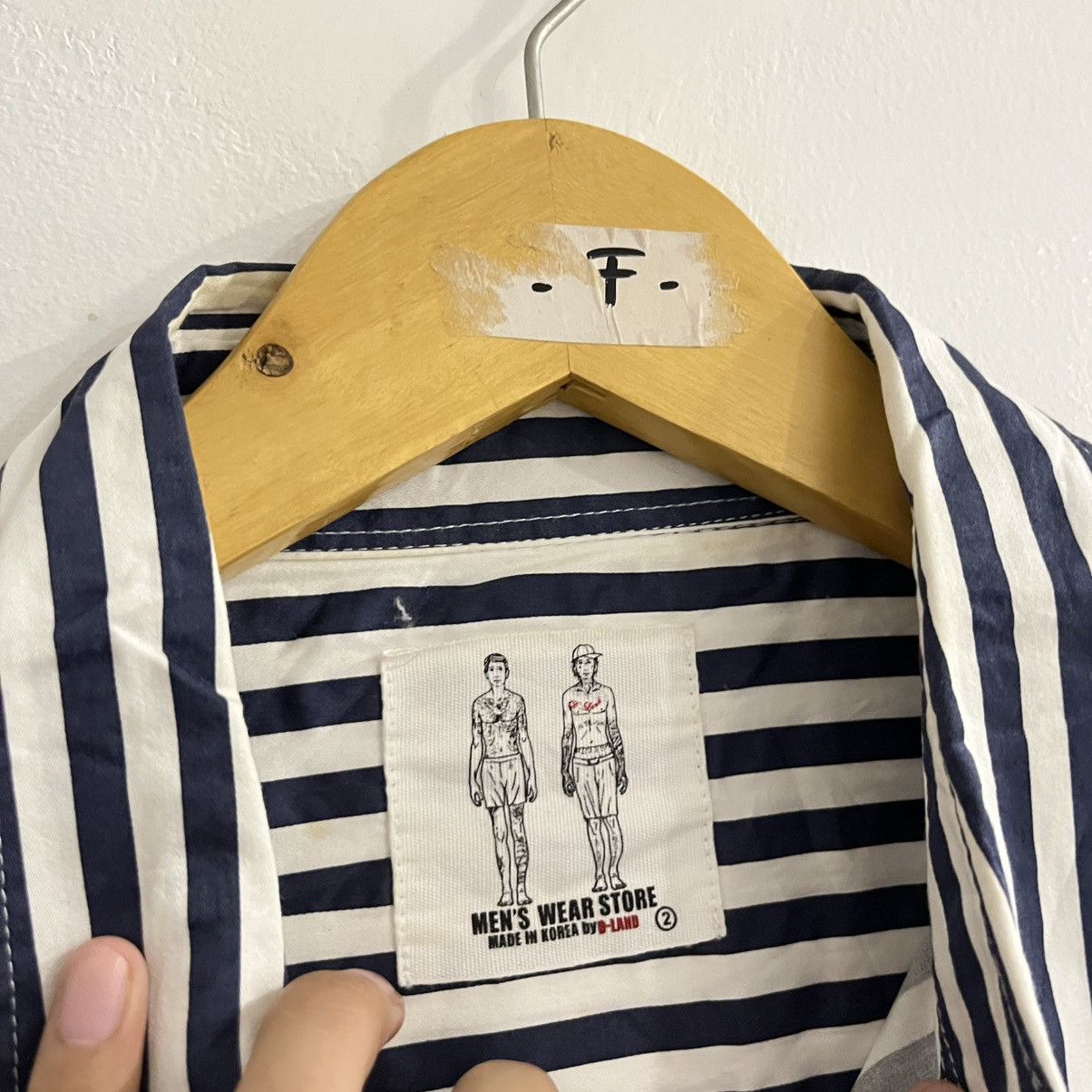 Japanese Brand d land - striped longsleeve shirt Size US M / EU 48-50 / 2 - 4 Thumbnail