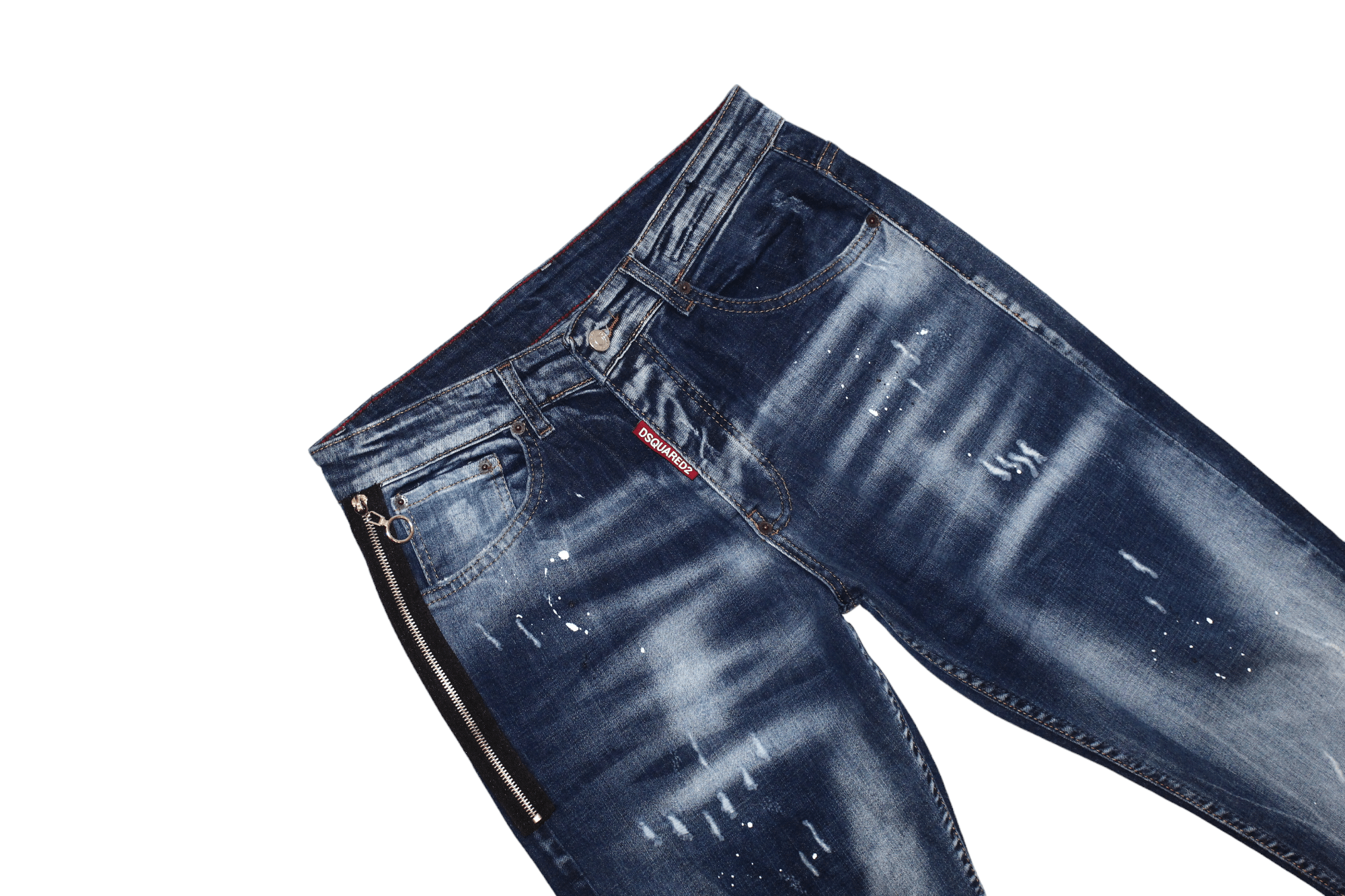 Dsquared2 Dsquared2 Limited Edition Twins Slim Splash Faded Jeans Size US 32 / EU 48 - 4 Thumbnail