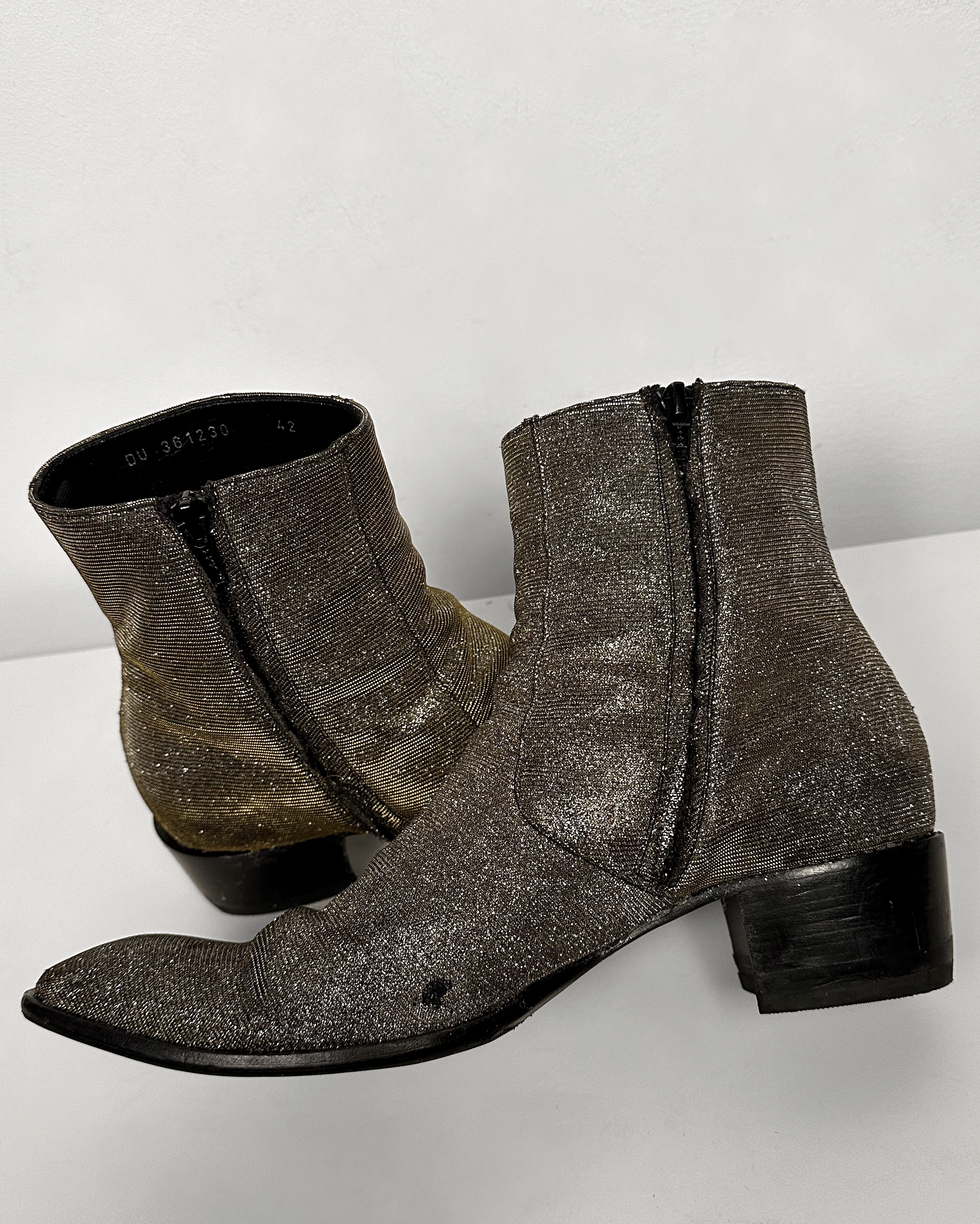 Saint Laurent Paris Saint Laurent Glitter Wyatt Boots Size US 9 / EU 42 - 7 Thumbnail