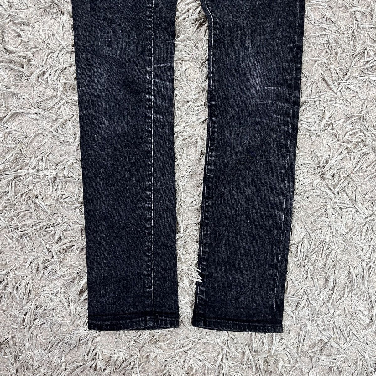 Acne Studios Skinny Black Faded Jeans Acne Studios Avant Garde 90s Y2k Size 24" / US 00 / IT 34 - 13 Thumbnail