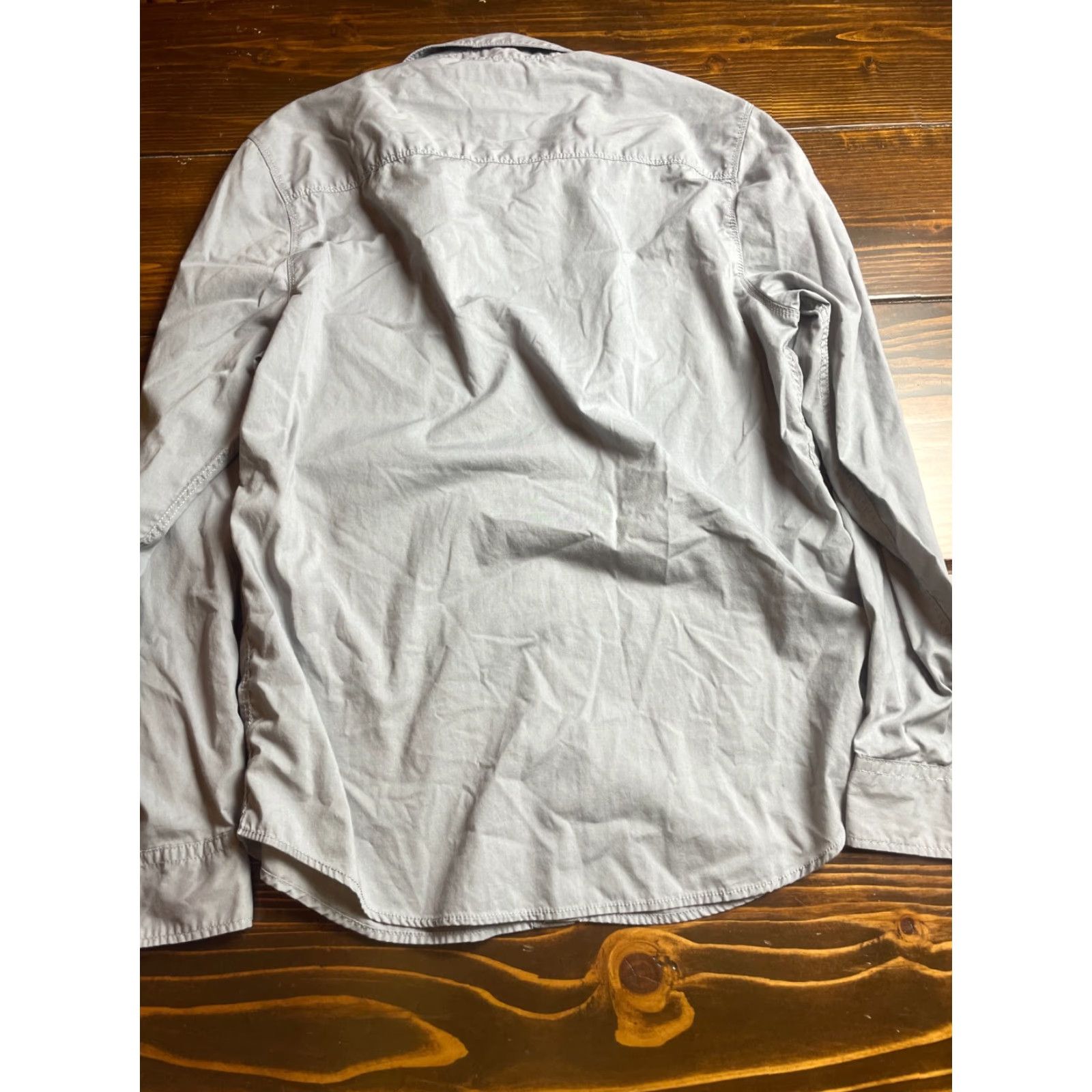 Vintage Michael Brandon Shirt Men's M Gray Button Up Long Sleeve Pockets Modern Fit Regular Size US M / EU 48-50 / 2 - 2 Thumbnail