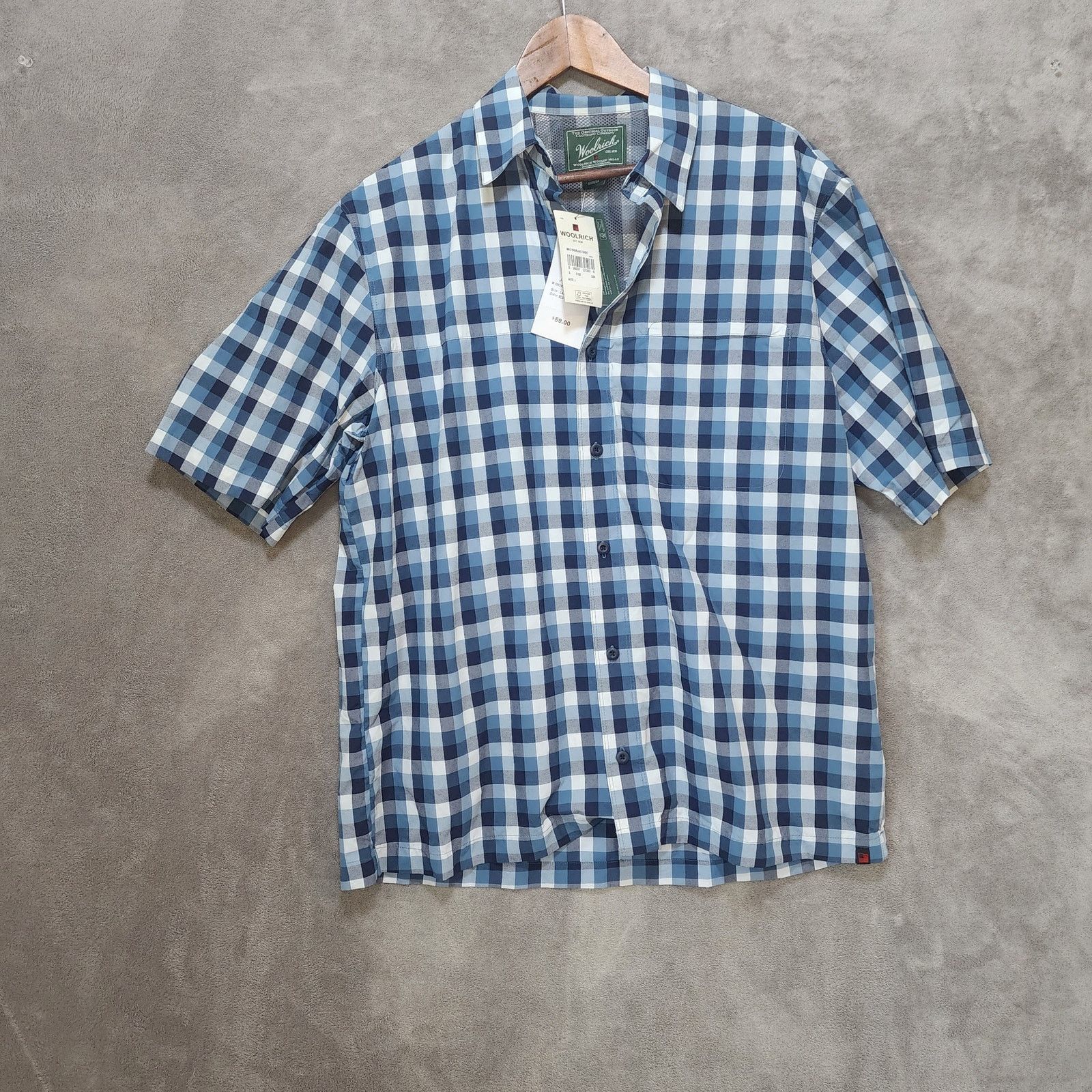 Woolrich Woolen Mills Woolrich Men's Overland Large Blue Green Buffalo Plaid Shirt Size US L / EU 52-54 / 3 - 1 Thumbnail