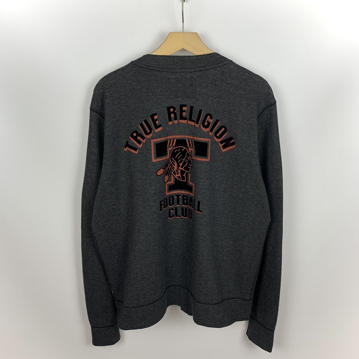 True Religion Vintage Y2K True Religion Football Club Cardigan Sweater XL Size US XL / EU 56 / 4 - 1 Thumbnail