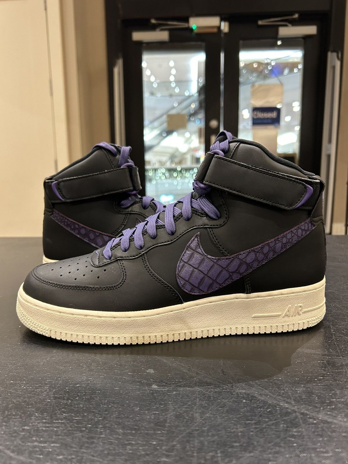 Nike Nike Air Force 1 Hi ‘Purple Croc Skin’ Size US 10 / EU 43 - 2 Thumbnail