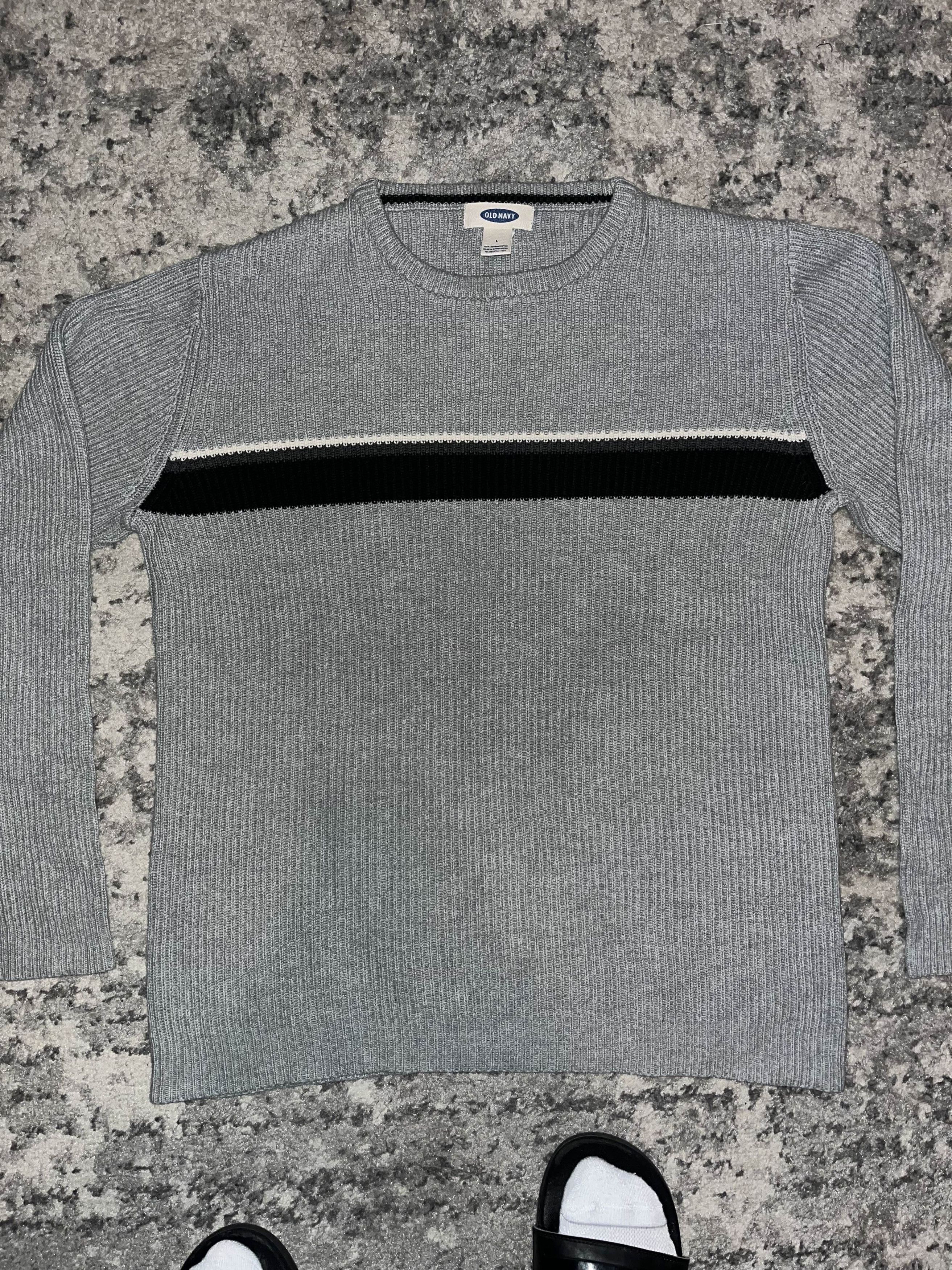 Old Navy Y2K Old Navy Stripe Knit Sweater Size US L / EU 52-54 / 3 - 3 Thumbnail