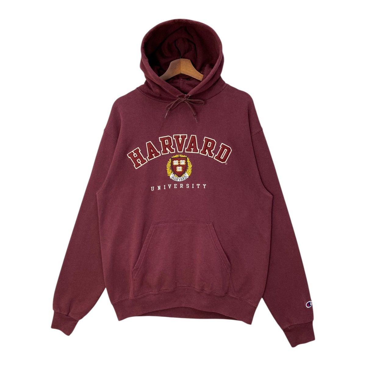 Champion Vintage Champion Harvard University Hoodie Spellout Size M Size US M / EU 48-50 / 2 - 1 Thumbnail