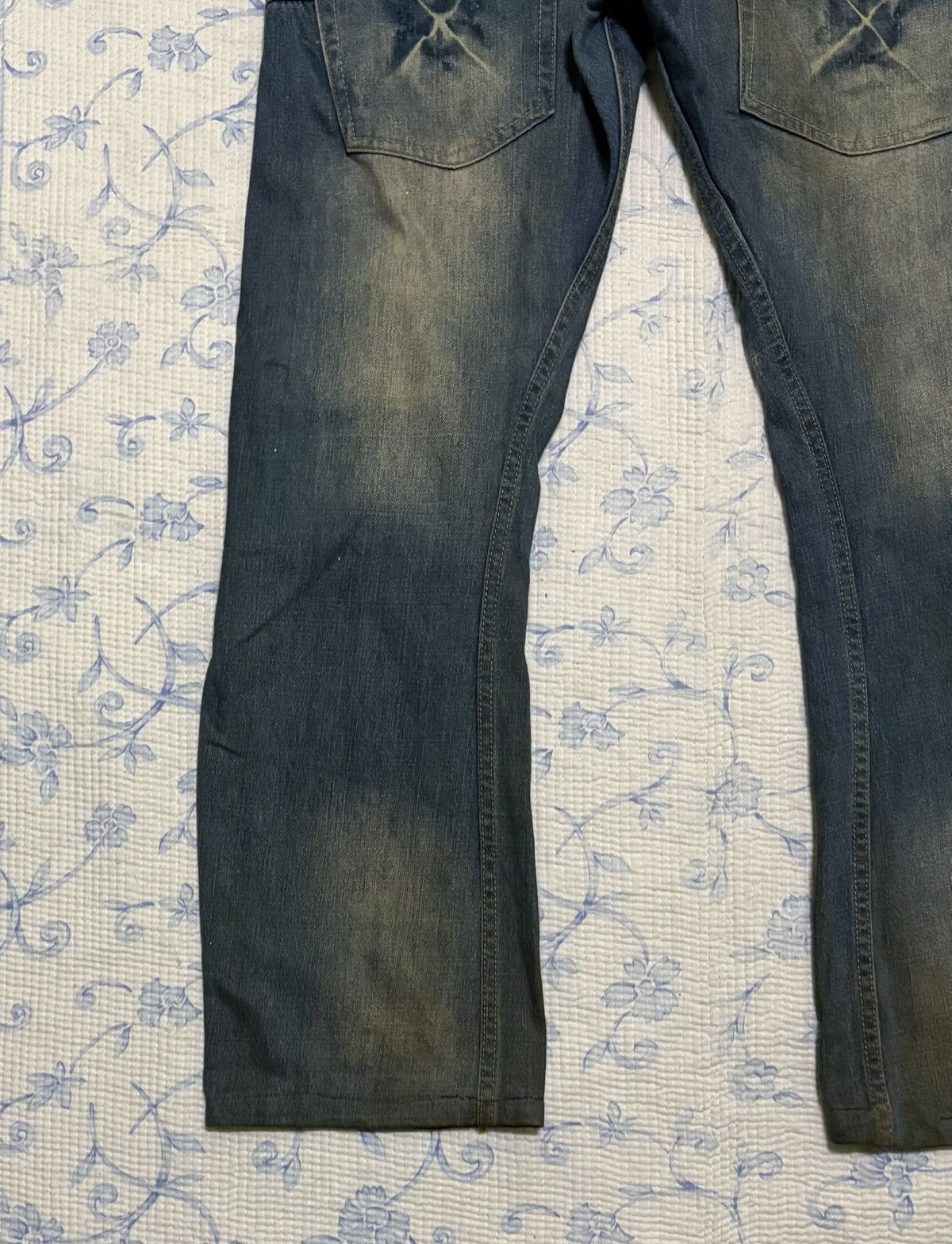 Japanese Brand Japanese International World Streetwear Double Waist Denim Size US 35 - 13 Thumbnail