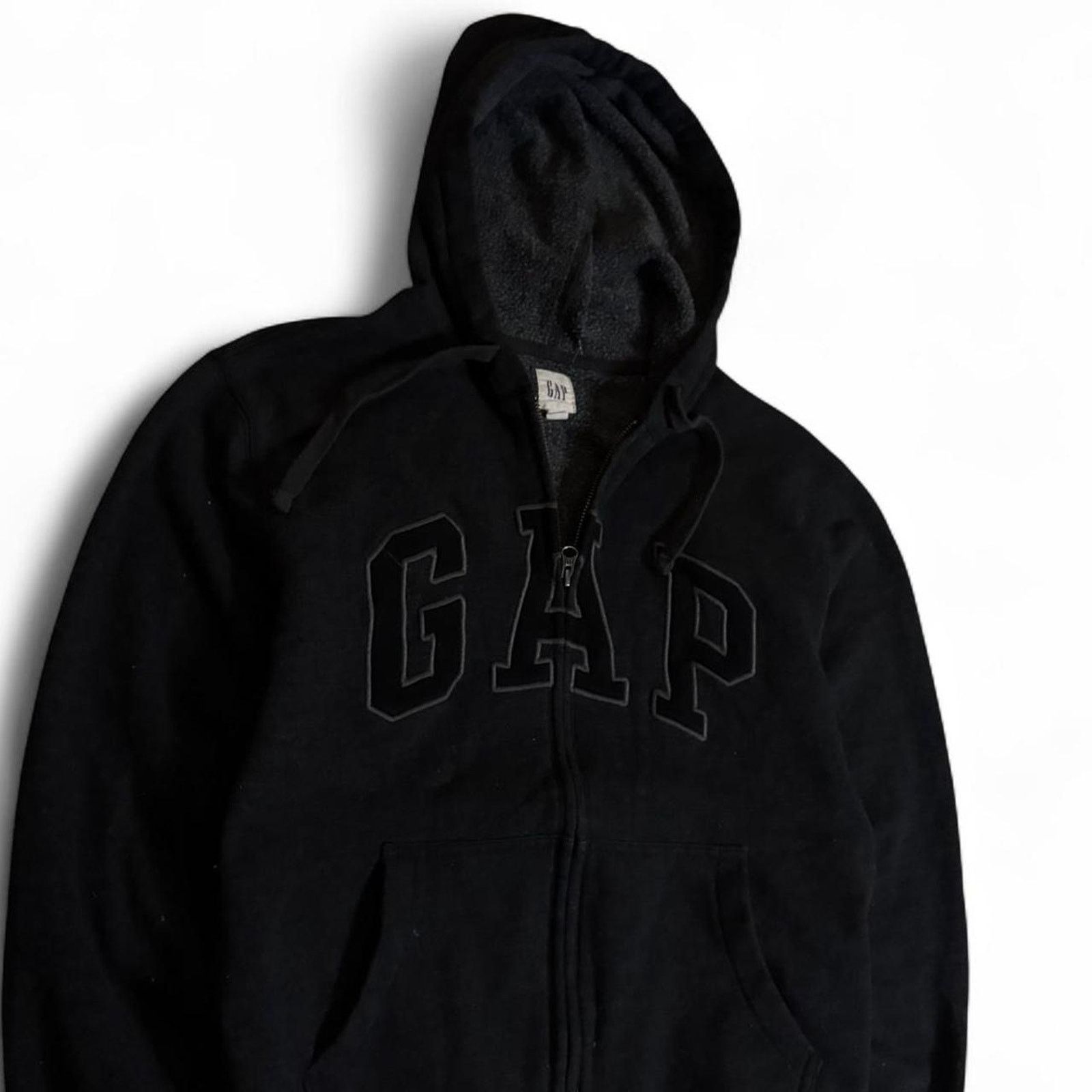 Gap 2000s dark grey gap full zip up hoodie small women’s Size S / US 4 / IT 40 - 2 Thumbnail