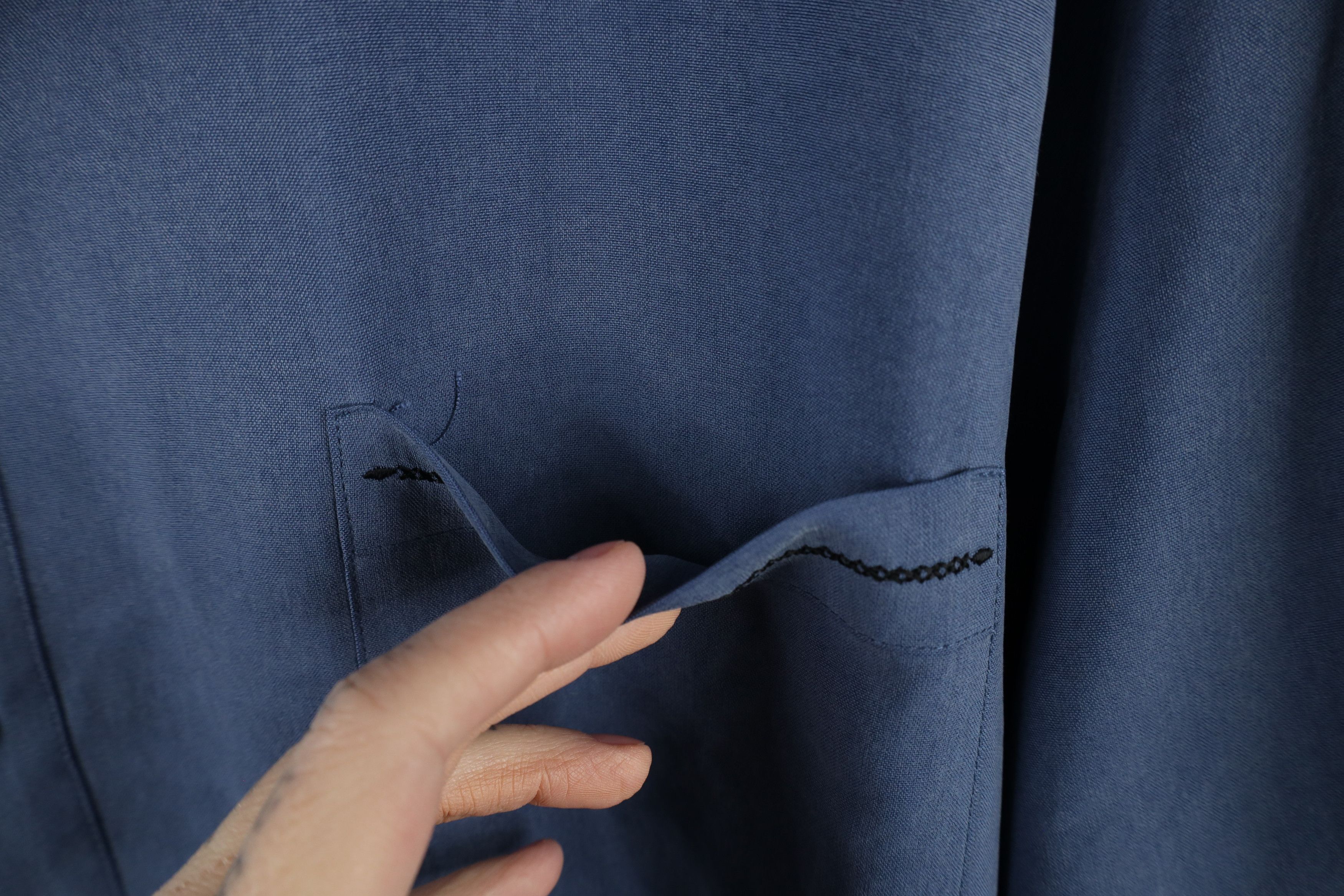Nat Nast × Vintage Nat Nast Luxury Originals Geometric Silk Button Shirt Blue Size US XL / EU 56 / 4 - 4 Thumbnail
