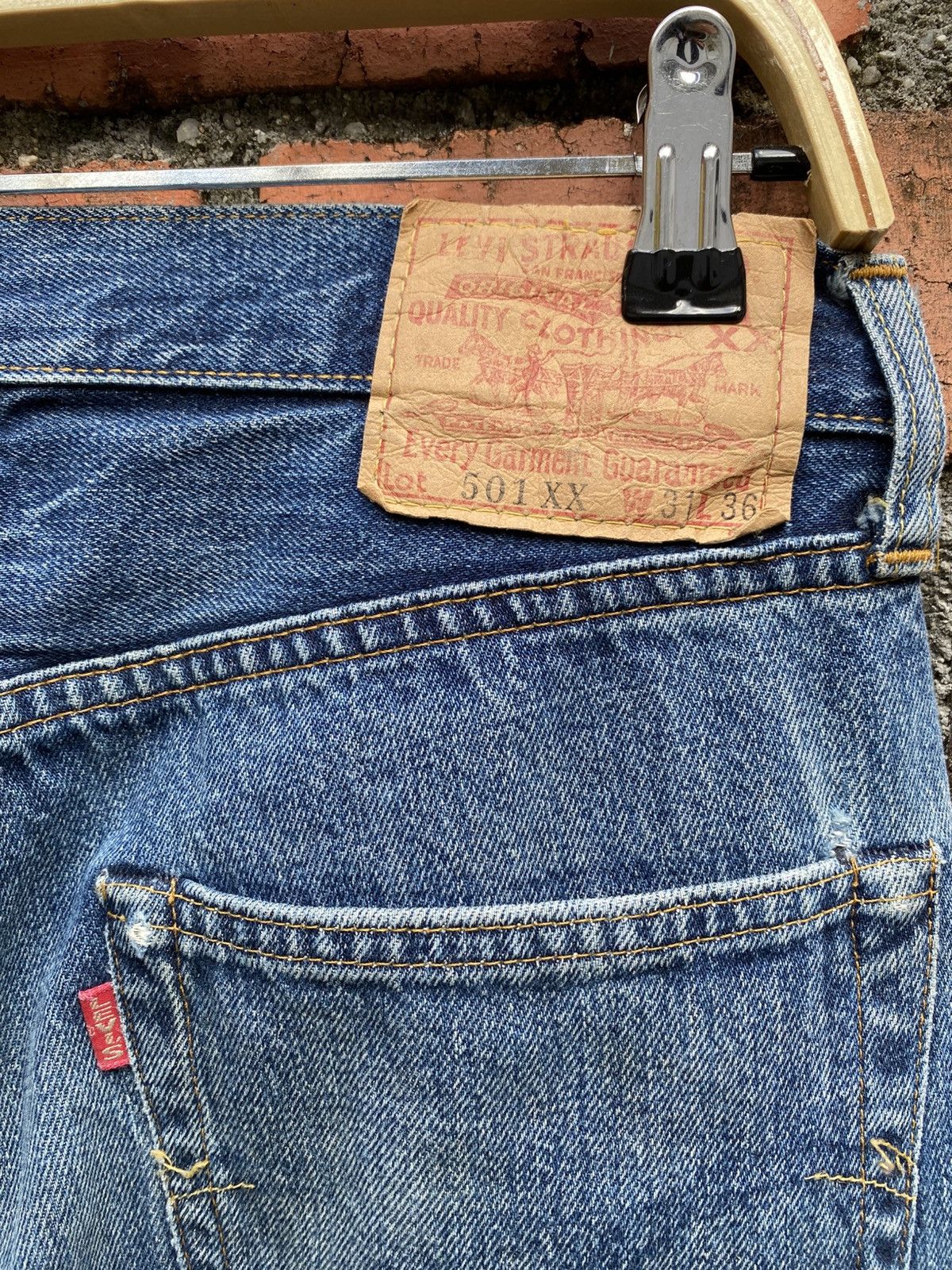 Levi's Vintage Clothing W30x32.5 Vintage levi's 501xx redline made in USA #555 Size US 30 / EU 46 - 4 Thumbnail
