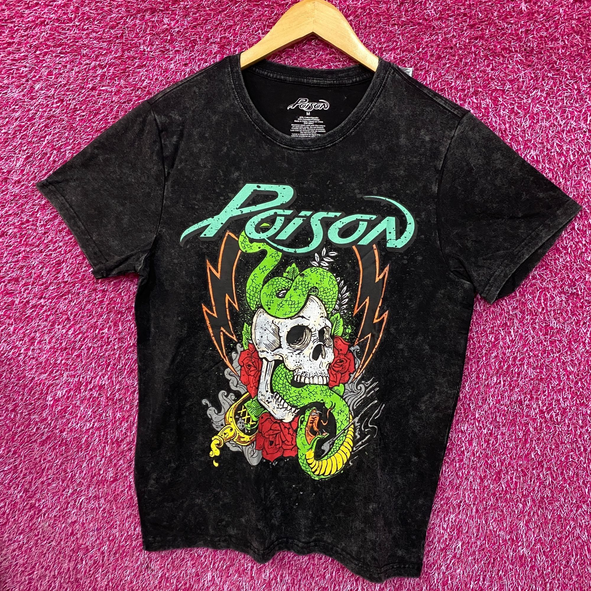 Other Poison Snakes and Skulls Mineral Wash Rock Band T-Shirt Medi Size US M / EU 48-50 / 2 - 3 Thumbnail