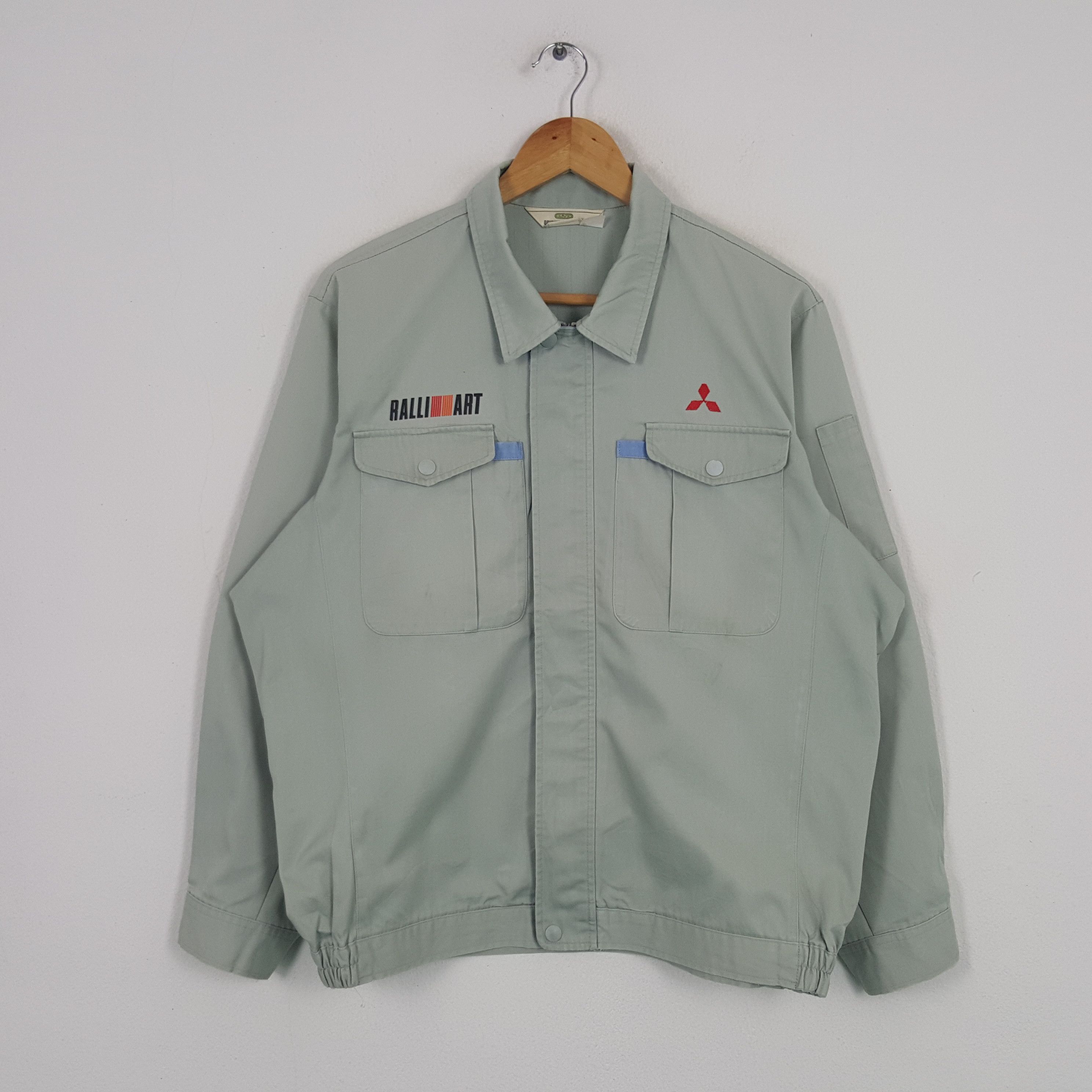 Japanese Brand × Vintage Vintage Mitsubishi Ralli Art Japanese Racing Custom Jacket Size US XL / EU 56 / 4 - 3 Thumbnail