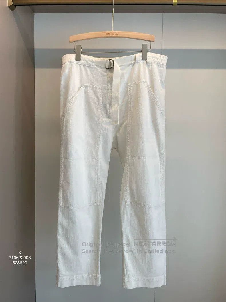 Brunello Cucinelli Brunello Cucinelli White Cotton Trousers Size 27" / US 4 / IT 40 - 1 Thumbnail