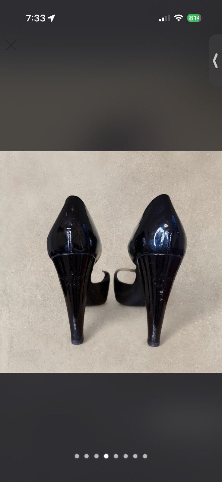 Louis Vuitton Black Patent Leather Louis Vuitton Pumps with Gold buckle Size US 9.5 / IT 39.5 - 4 Thumbnail