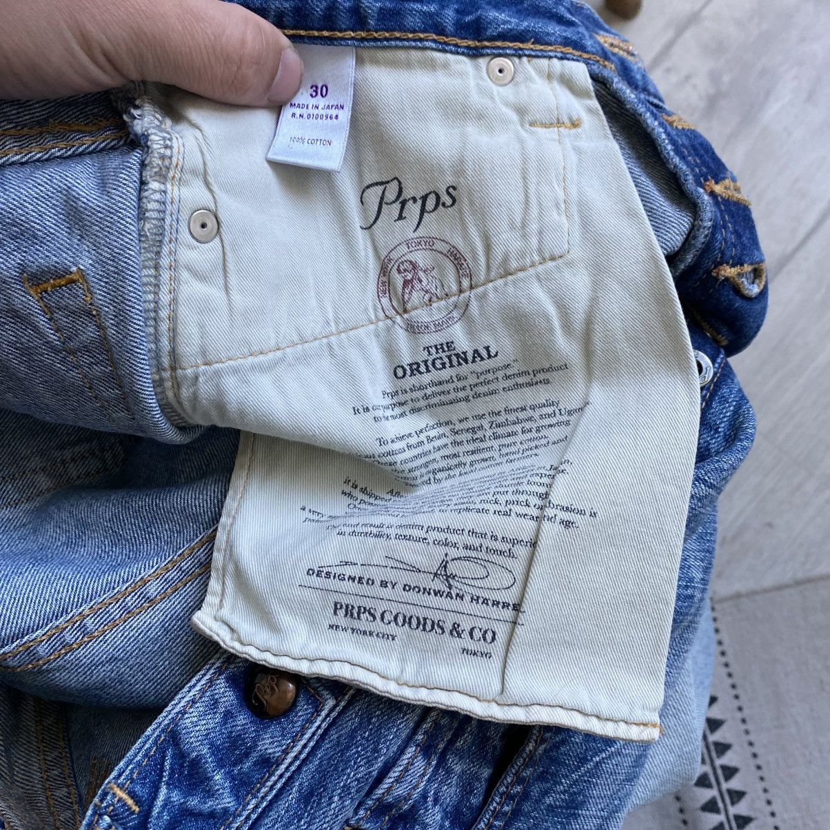 Prps Vintage Japanese Prps denim shorts jeans distressed Size US 29 - 10 Thumbnail