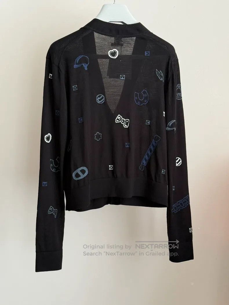 Hermes Hermes Candy book seal lace light long sleeve cardigan Size S / US 4 / IT 40 - 4 Thumbnail