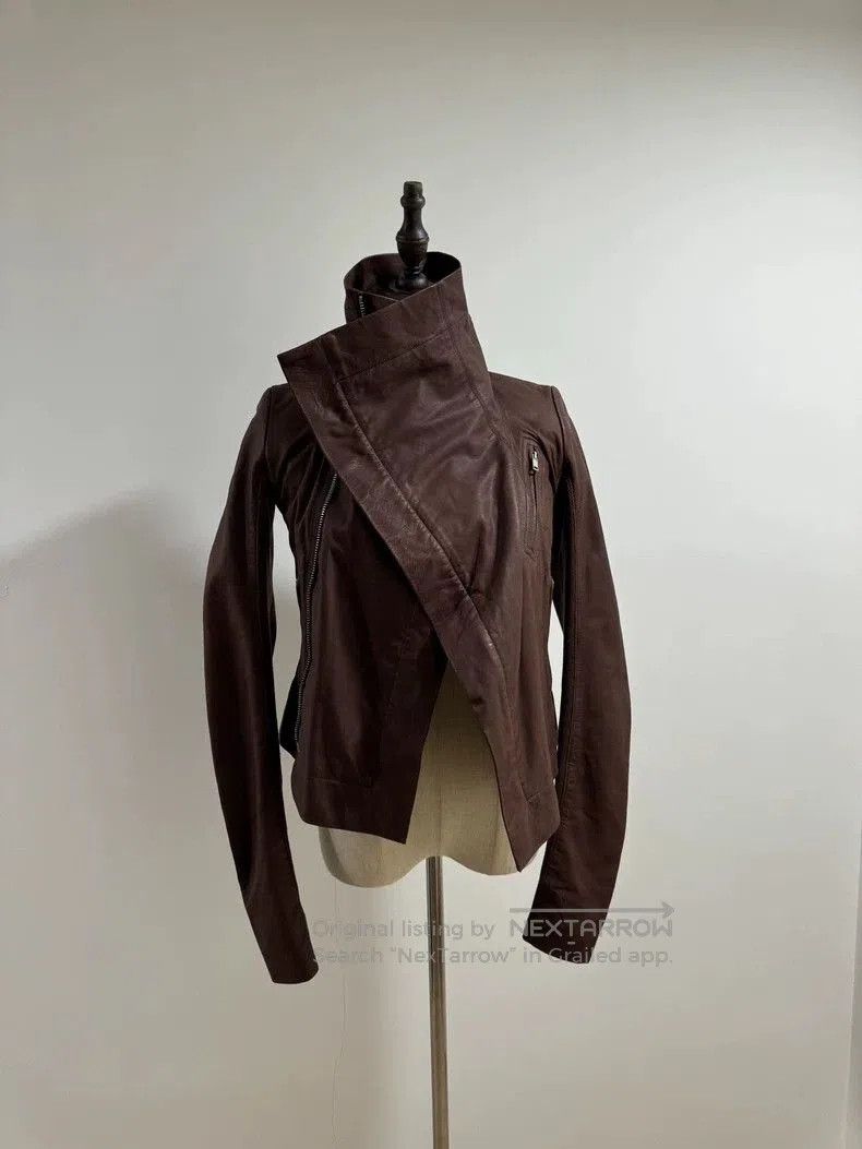 Rick Owens Rick Owens Dark Red Leather Jacket. Size US S / EU 44-46 / 1 - 1 Thumbnail