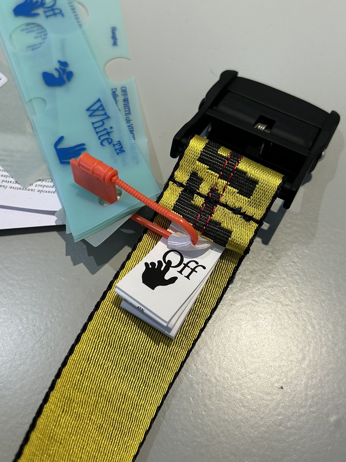 Off-White Off-White Industrial Belt Yellow/Black Size ONE SIZE - 4 Thumbnail