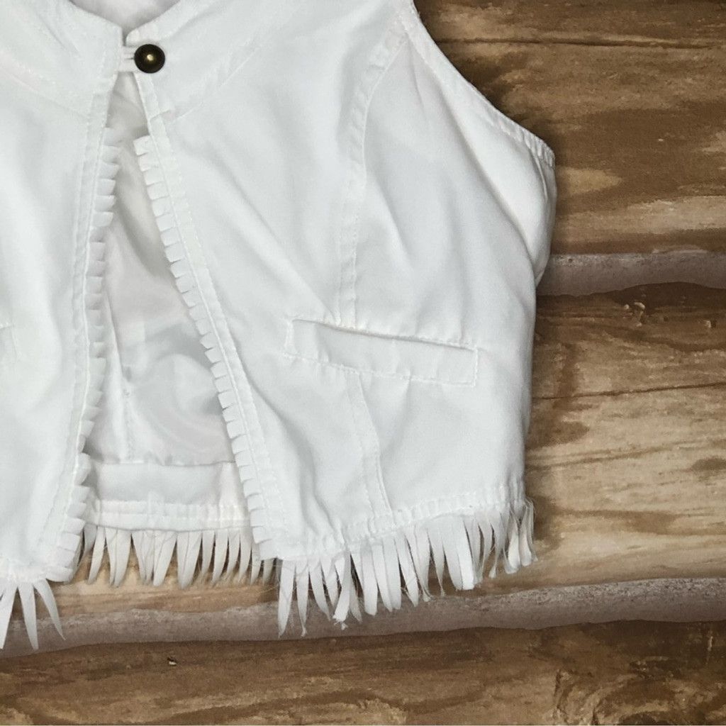 Other Last Kiss microsuede fringed scoop neck lined vest size L Size L / US 10 / IT 46 - 3 Thumbnail