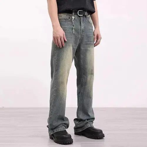 Designer × Japanese Brand × Vintage Yellow Mud Straight Flare Jeans Pants Size US 32 / EU 48 - 2 Thumbnail