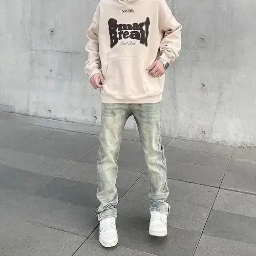 VIBE Skinny Jeans Men Y2k Vintage Street Casual Fashion Size US 33 - 4 Thumbnail
