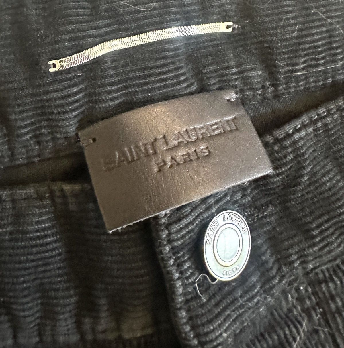 Saint Laurent Paris SLIM-FIT JEANS IN BLACK STONEWASH CORDUROY Size US 38 / EU 54 - 5 Thumbnail