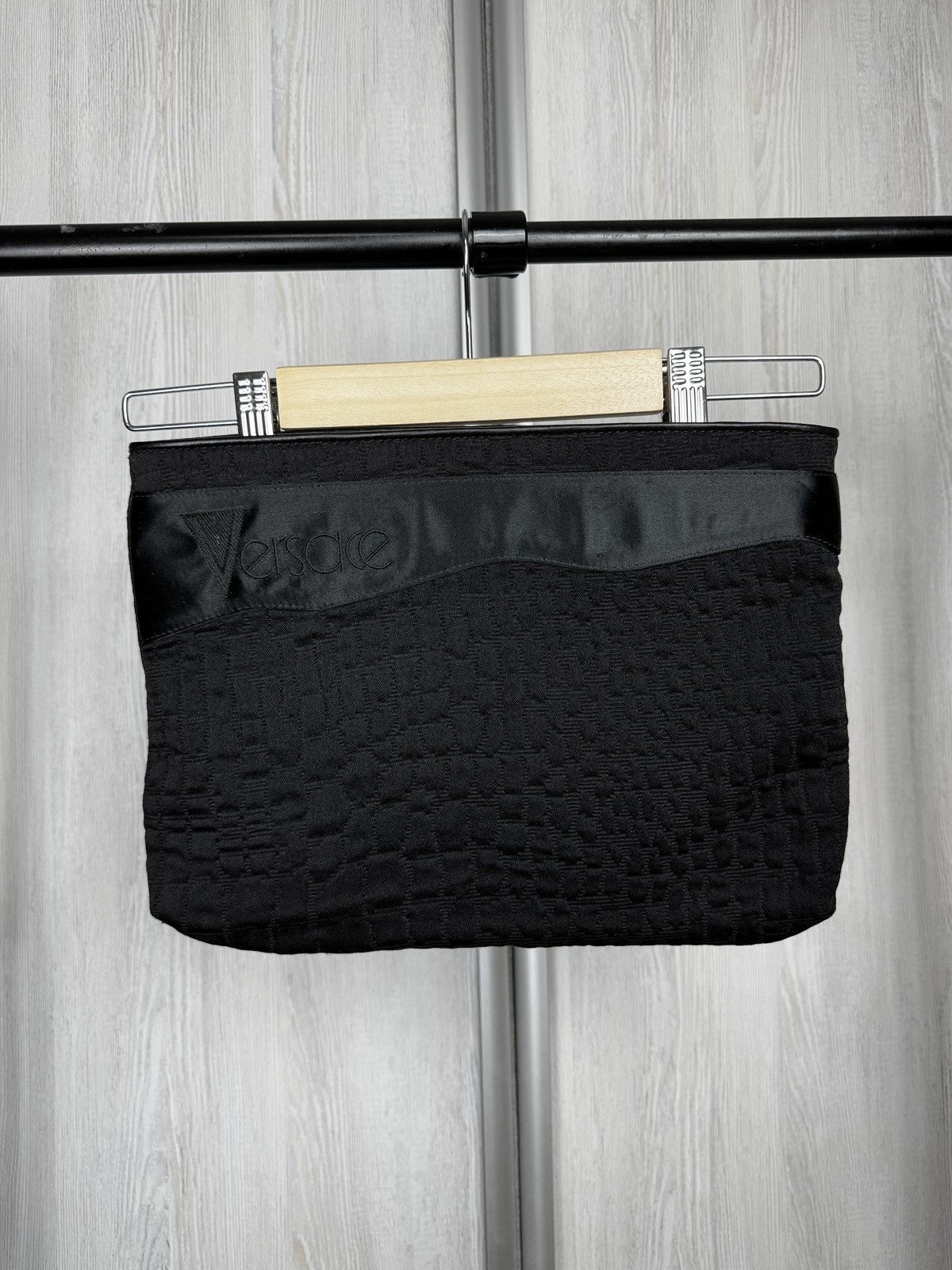 Versace Gianni Versace authentic cotton-silk clutch embroidered bag Size ONE SIZE - 2 Thumbnail
