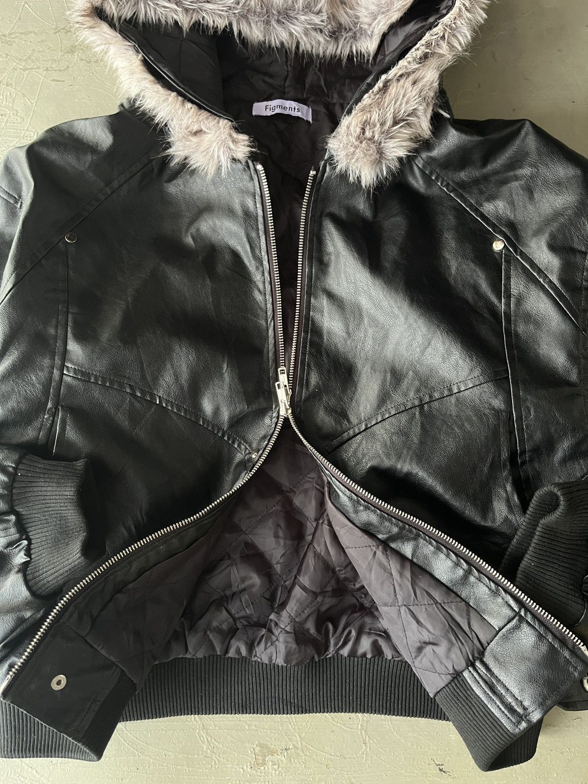 KMRii Faux Leather Fur GV Gallery Inspired Jacket LGB Vkei Size US L / EU 52-54 / 3 - 7 Thumbnail